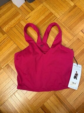 Alo Women’s Real Bra Tank - Lipstick Red